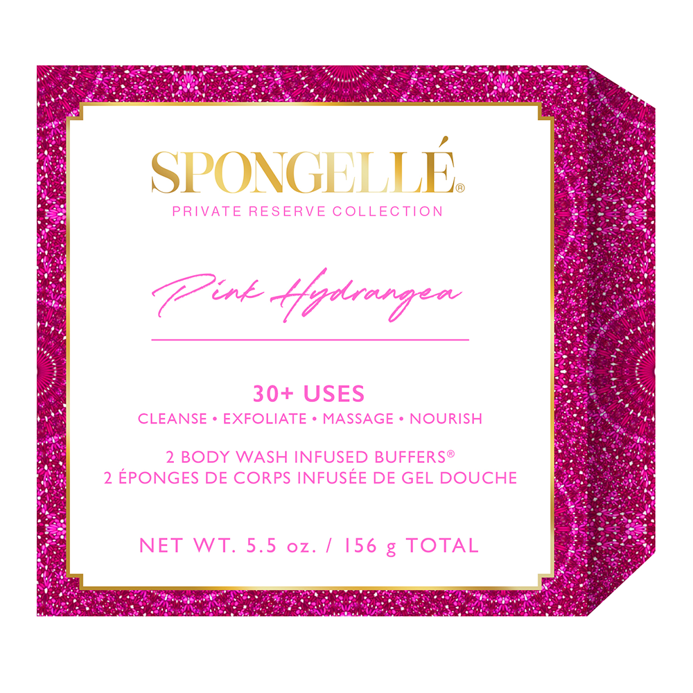 Spongelle Pink Hydrangea Duo