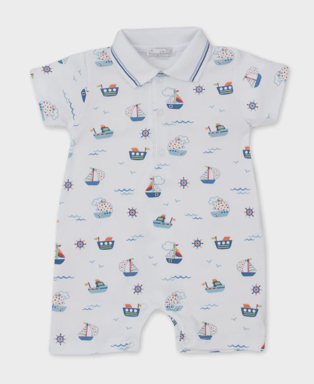 Boats At Sea Short Playsuit