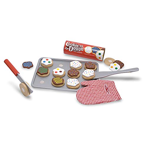 Melissa & Doug Slice and Bake Wooden Cookie Play Food Set