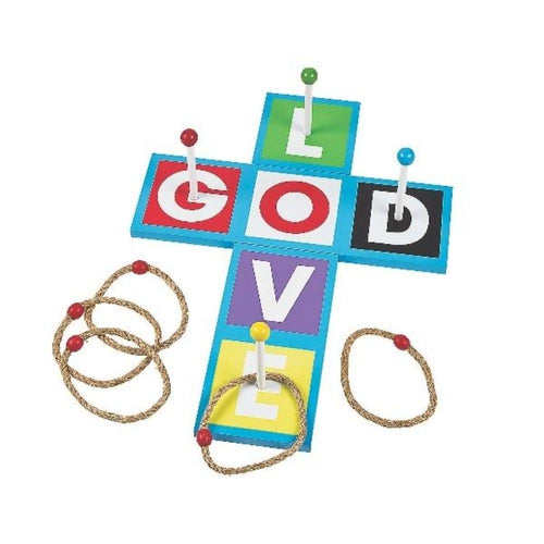 Cross Ring Toss Game Set