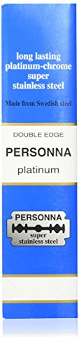 200 TWO HUNDRED Personna Platinum Double Edge Razor Blades - Made from Swedish Steel