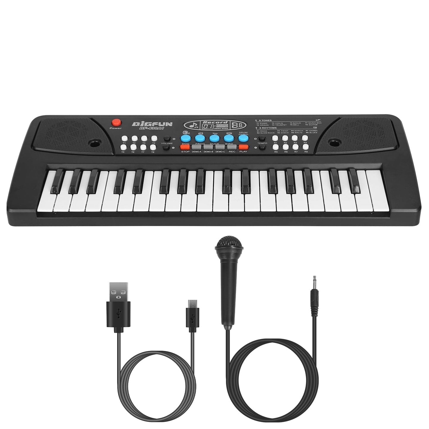 37 Keys Digital Music Electronic Keyboard Instrument with Microphone