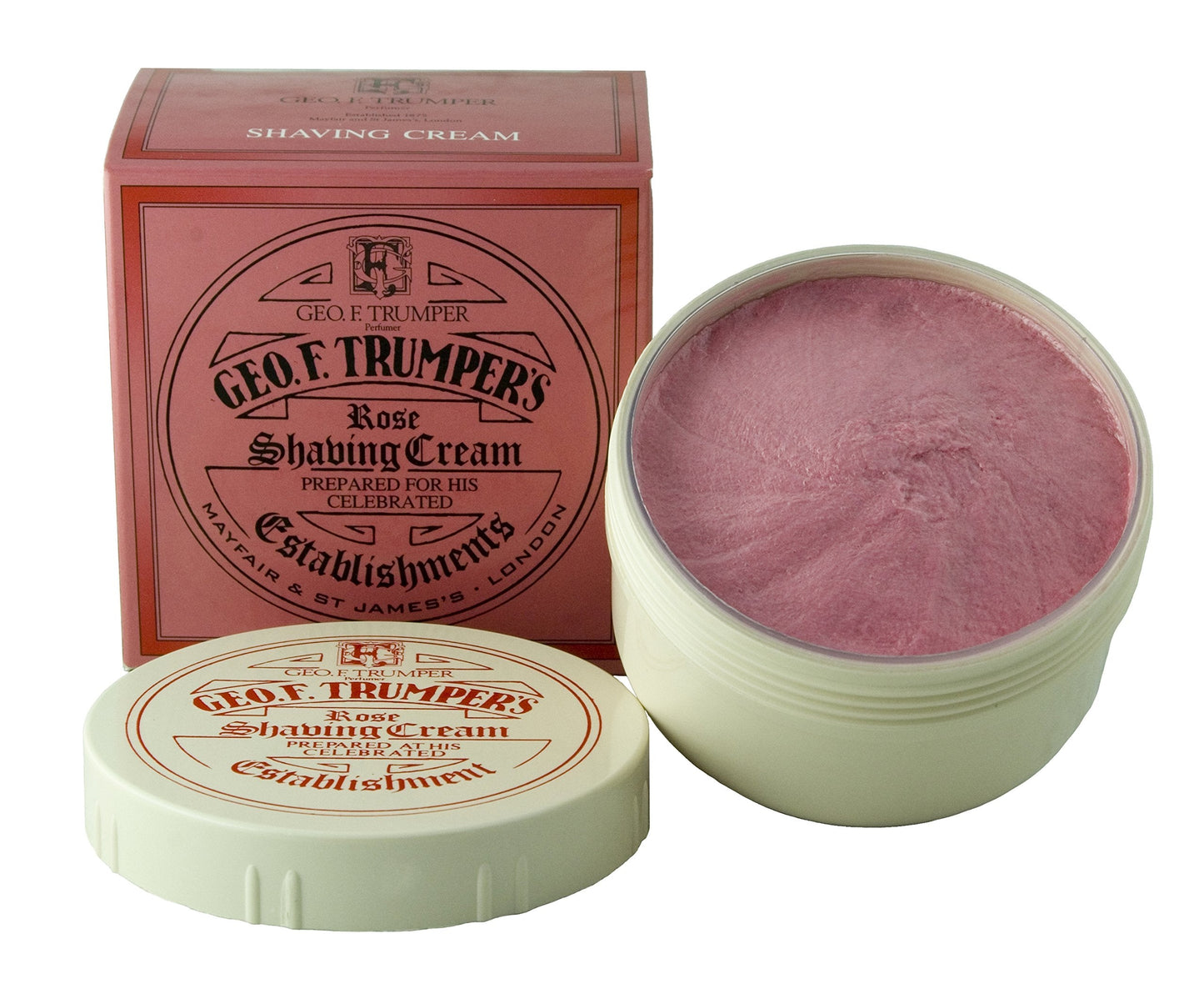 Geo F Trumper Shaving Cream Jar - Rose (200g)