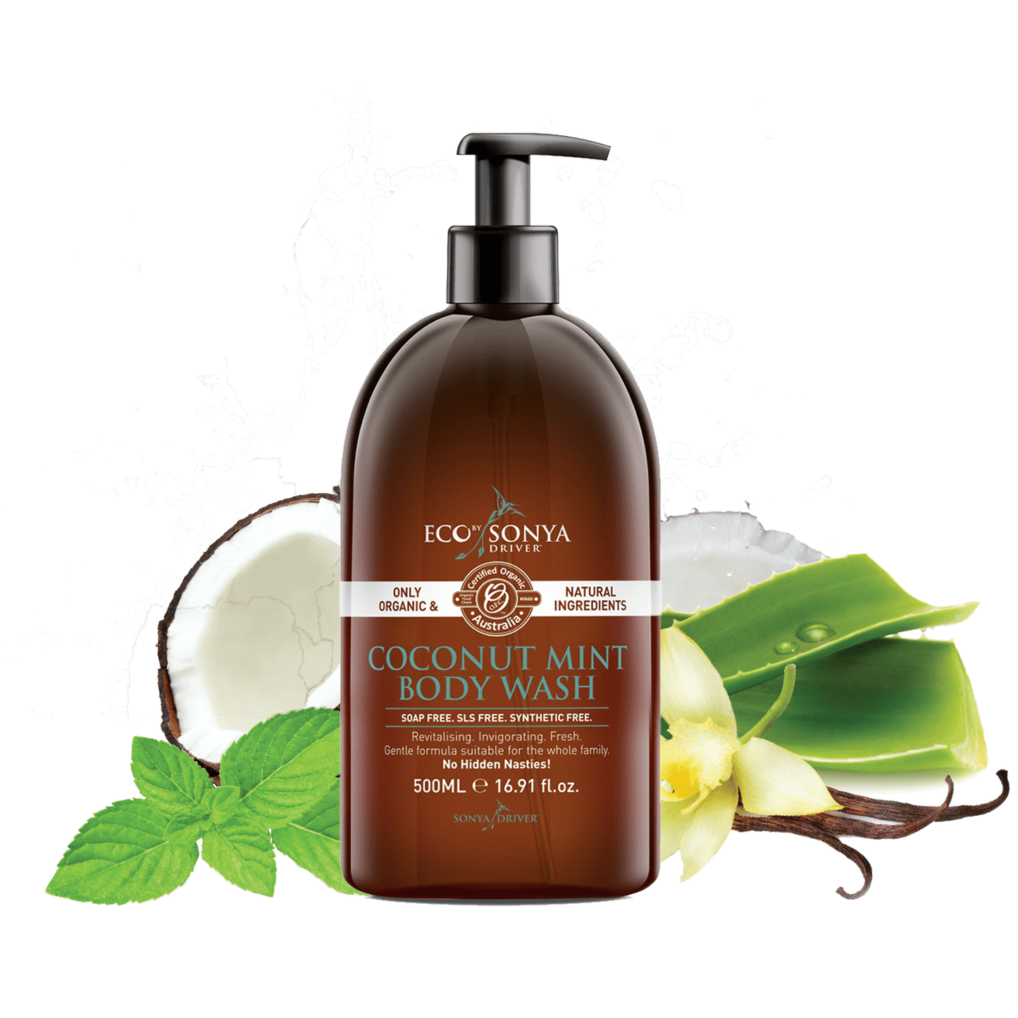 Eco By Sonya Driver Body Wash - Coconut Mint (500 mL)