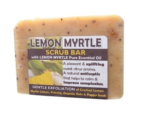 Harmony Soapworks Lemon Myrtle Scrub Bar 140g x 5 packs
