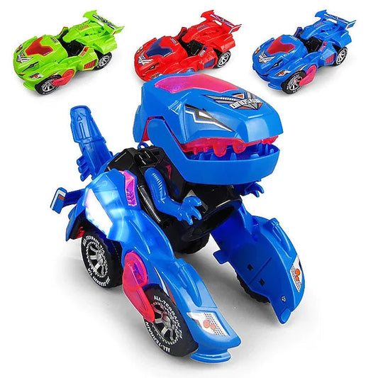 Electric Dinosaur Non Remote Control Morphing Vehicle Toy