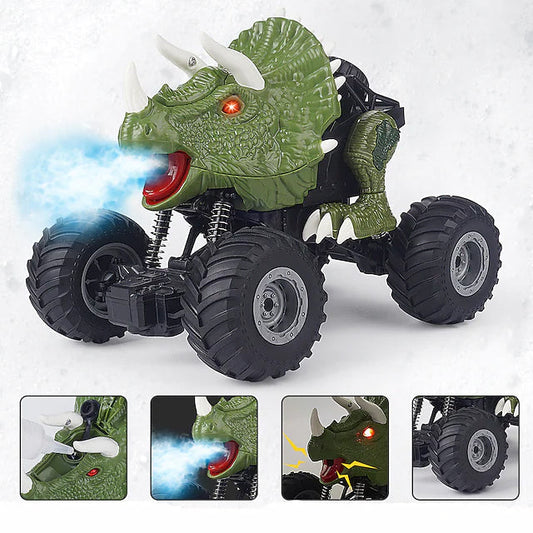 Electric Dinosaur Remote Control Spray Stunt Car